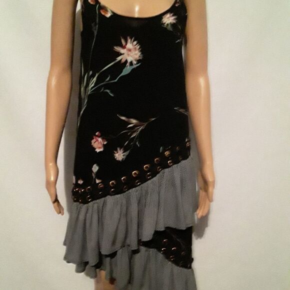 JAASE Midi Sleeveless Dress Size M 100% Cotton Very Beatiful Design - Picture 1 of 9